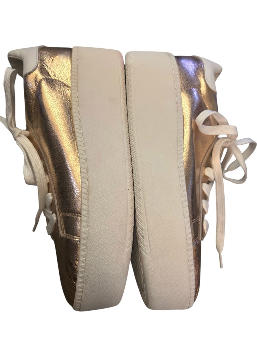 New Ash Cult Metallic Platform Sneakers Rose Gold Size 40 9.5/10 - Picture 5 of 7